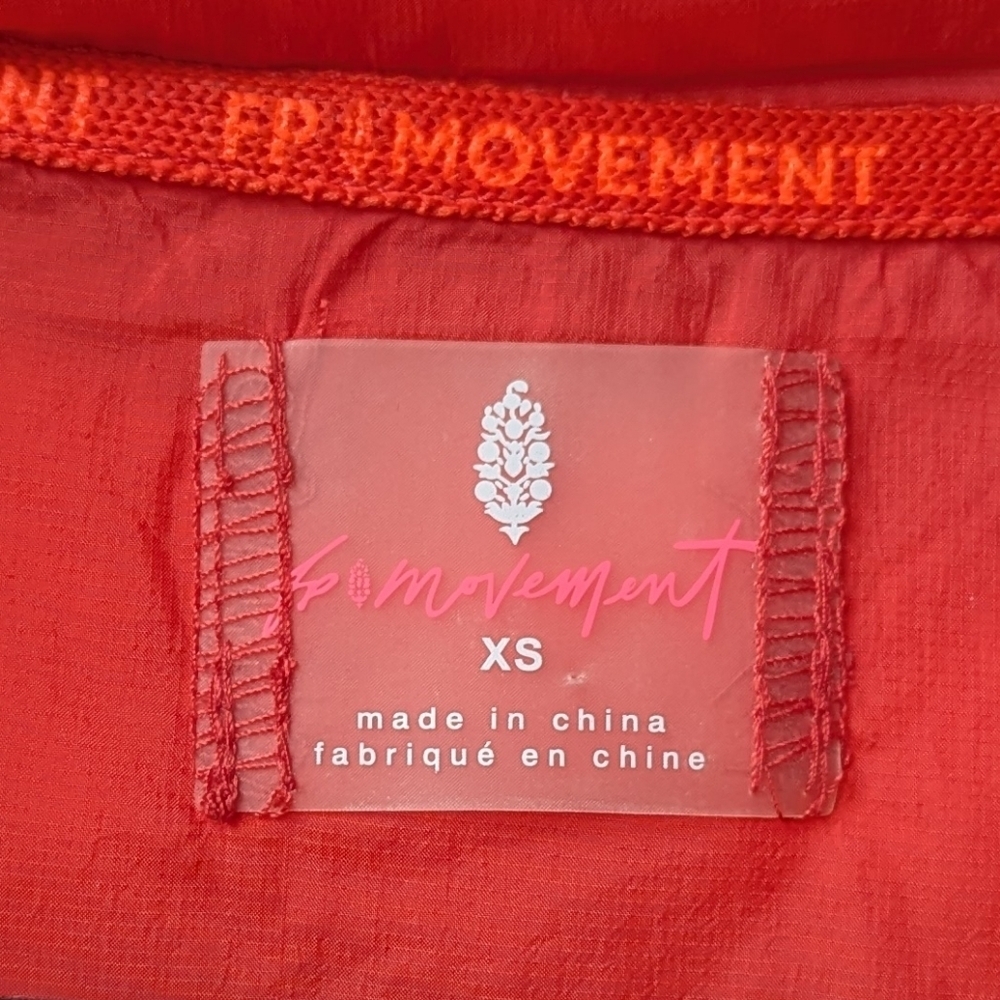Free People Movement In A Bubble Puffer Vest Coral Orange Size XS Oversized - Picture 8 of 12